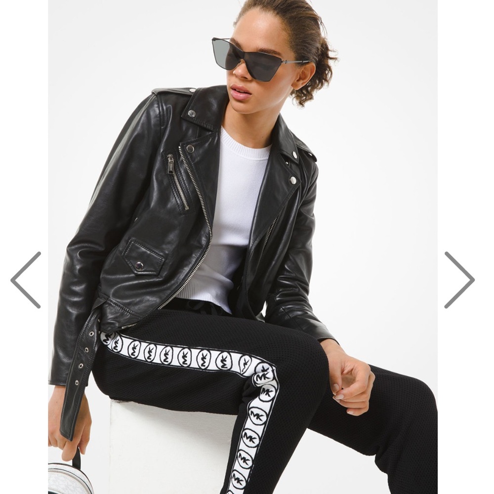 Michael Kors Moto Leather Jacket